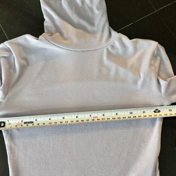 Sunday Best Light Purple Ribbed Top - Picture 6 of 6